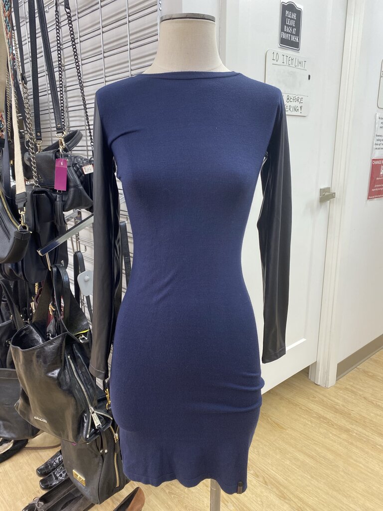 Rudsak knit/pleather dress NWT XS