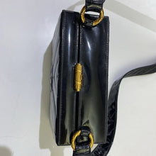 Load image into Gallery viewer, Chanel patent v-stitch box shoulder bag
