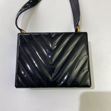 Load image into Gallery viewer, Chanel patent v-stitch box shoulder bag
