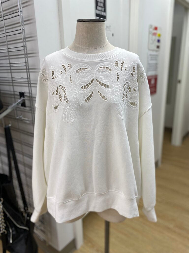 H&M eyelet sweatshirt XXL