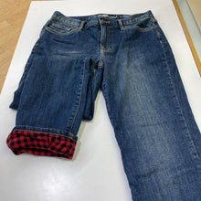 Load image into Gallery viewer, Eddie Bauer Boyfriend gingham lined jeans 4
