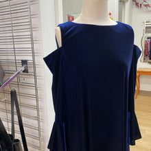 Load image into Gallery viewer, Lauren Ralph Lauren cold shoulder velour dress 12
