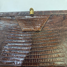 Load image into Gallery viewer, Vintage Snake Handbag (Gold Chain) AS IS
