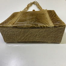 Load image into Gallery viewer, Vintage Croc Handbag (Gold Chain) AS IS
