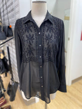 Load image into Gallery viewer, Gap beaded sheer top XS
