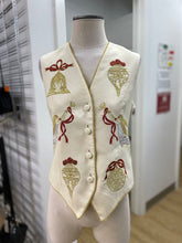 Load image into Gallery viewer, Jenna vintage wool Christmas vest S
