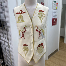 Load image into Gallery viewer, Jenna vintage wool Christmas vest S
