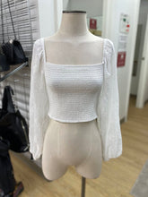 Load image into Gallery viewer, Dynamite smocked crop top NWT M
