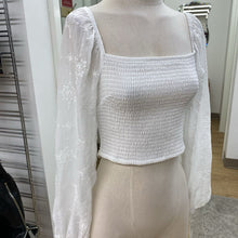 Load image into Gallery viewer, Dynamite smocked crop top NWT M
