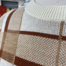 Load image into Gallery viewer, Babaton plaid merino wool sweater XS
