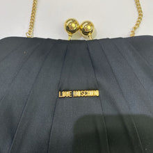 Load image into Gallery viewer, Love Moschino kiss lock satin clutch
