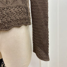 Load image into Gallery viewer, Olsen crochet knit cardigan M
