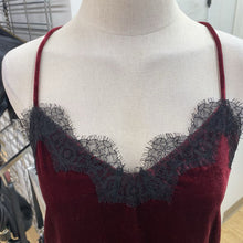 Load image into Gallery viewer, Cami NYC The Racer velvet/silk/lace cami NWT XS
