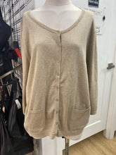 Load image into Gallery viewer, Talbots Pima Cotton metallic cardi 3X
