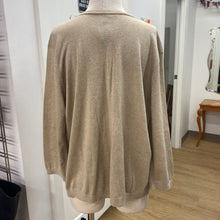 Load image into Gallery viewer, Talbots Pima Cotton metallic cardi 3X
