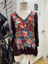 Load image into Gallery viewer, Johnny Was embroidered top M
