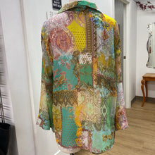 Load image into Gallery viewer, Zara paisley sheer top L
