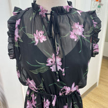Load image into Gallery viewer, BB Dakota floral sheer overlay dress S
