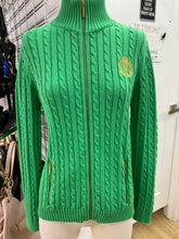 Load image into Gallery viewer, Lauren Ralph Lauren zip up cardi L
