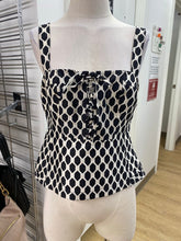 Load image into Gallery viewer, Diane Von Furstenburg lace up top NWT 8

