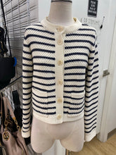 Load image into Gallery viewer, Part Two Striped cardigan M
