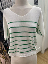 Load image into Gallery viewer, Loggia de Tessitori striped knit top S
