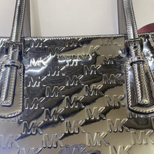 Load image into Gallery viewer, Michael Kors silver logo bag

