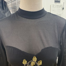 Load image into Gallery viewer, Privy mesh/embroidered/dress L
