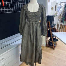 Load image into Gallery viewer, Ganni Gingham cotton blend dress 36
