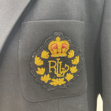 Load image into Gallery viewer, Lauren Ralph Lauren crest double breasted blazer 14p

