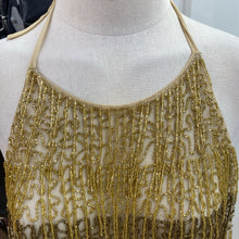 Load image into Gallery viewer, Anthropologie beaded halter top M/L
