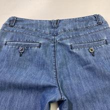 Load image into Gallery viewer, Pilcro chambray flared pants 28
