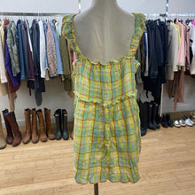Load image into Gallery viewer, Anthropologie plaid mini dress NWT L
