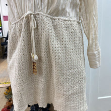 Load image into Gallery viewer, Zara crinkle cotton/crochet dress L
