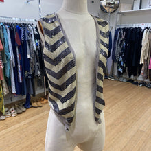 Load image into Gallery viewer, Monsoon linen/cotton sequins vest S

