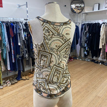 Load image into Gallery viewer, Lucky Legend vintage silk beaded top XS
