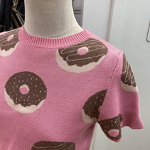 Load image into Gallery viewer, Dreamers donut print knit top M/L
