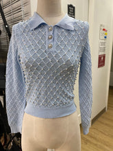 Load image into Gallery viewer, Lizette Collection pearl detail knit top S
