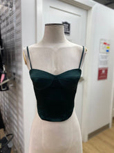Load image into Gallery viewer, Sunday Best satin bustier top S
