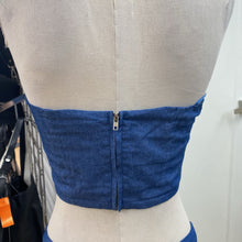 Load image into Gallery viewer, Cotton Candy LA chambray bustier S
