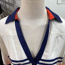 Load image into Gallery viewer, Maeve satiny striped top M
