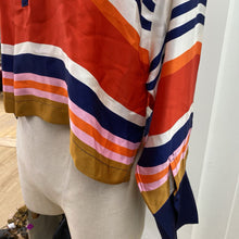 Load image into Gallery viewer, Maeve satiny striped top M
