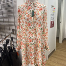 Load image into Gallery viewer, icone floral shirt dress L NWT
