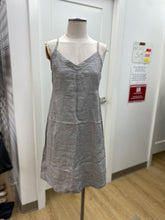 Load image into Gallery viewer, Eileen Fisher metallic linen/blend dress S
