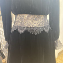 Load image into Gallery viewer, For Love &amp; Lemons velour lace dress S
