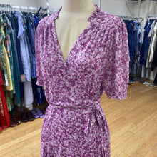 Load image into Gallery viewer, Draper James mesh overlay wrap dress XL
