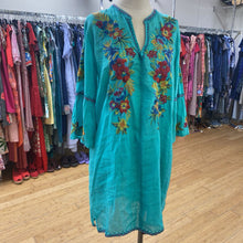 Load image into Gallery viewer, Johnny Was embroidered ramie dress M
