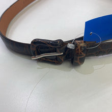 Load image into Gallery viewer, Holt Renfrew croc print leather belt M
