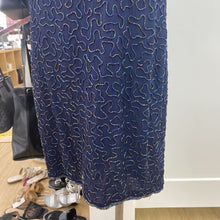 Load image into Gallery viewer, Night Vogue vintage beaded/silk dress NWT XL
