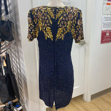 Load image into Gallery viewer, Night Vogue vintage beaded/silk dress NWT XL

